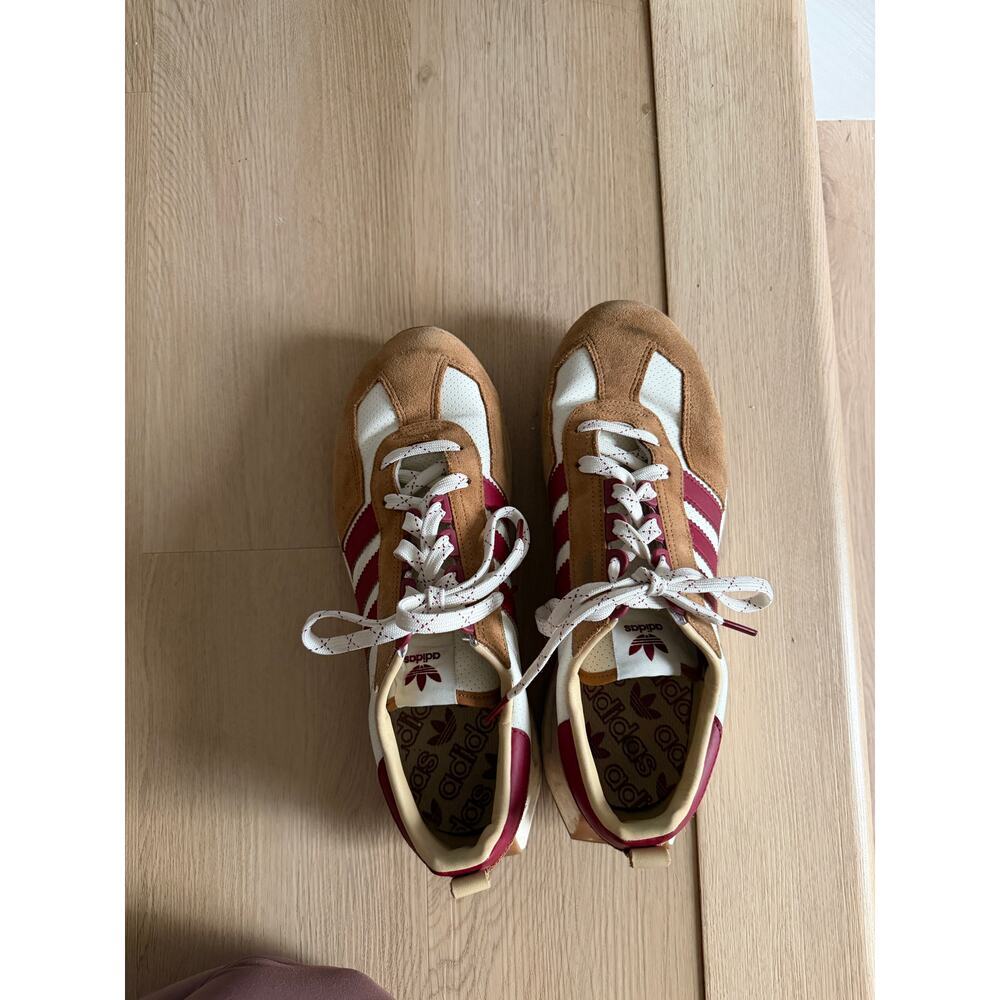 Adidas Retropy E5 Copper Flat Sneaker Burgundy Detail Colorway - Picture 8 of 10